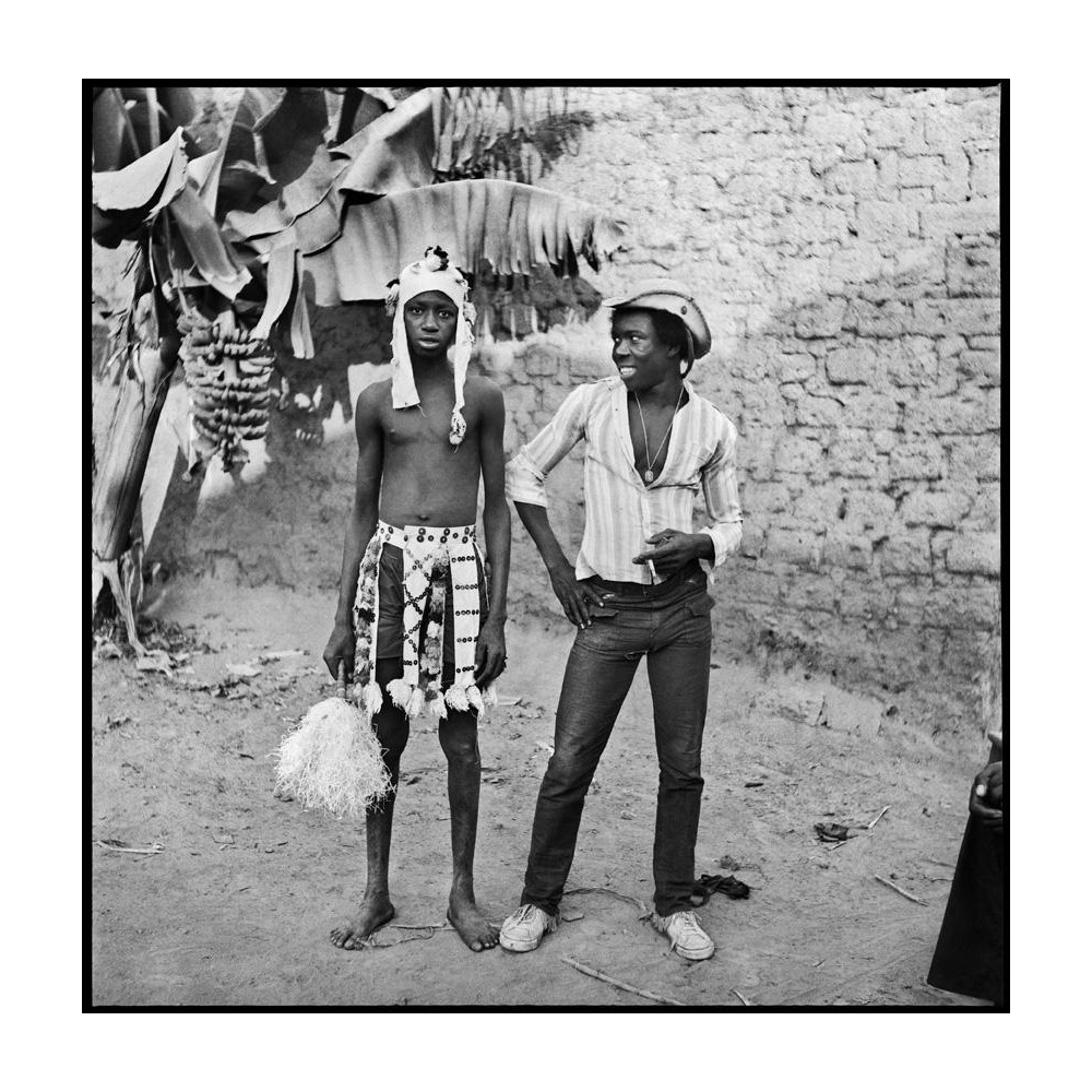 Les deux amis au bananier, Sanlé Sory, Volta Photo studio, Bobo-Dioulasso