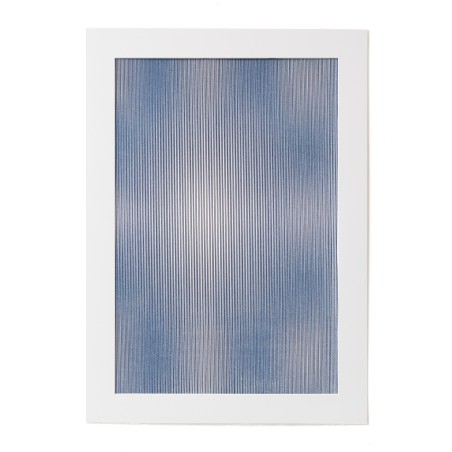 Blurred Lines Blue, Alex Bloc, tinta china sobre papel Canson 300 g