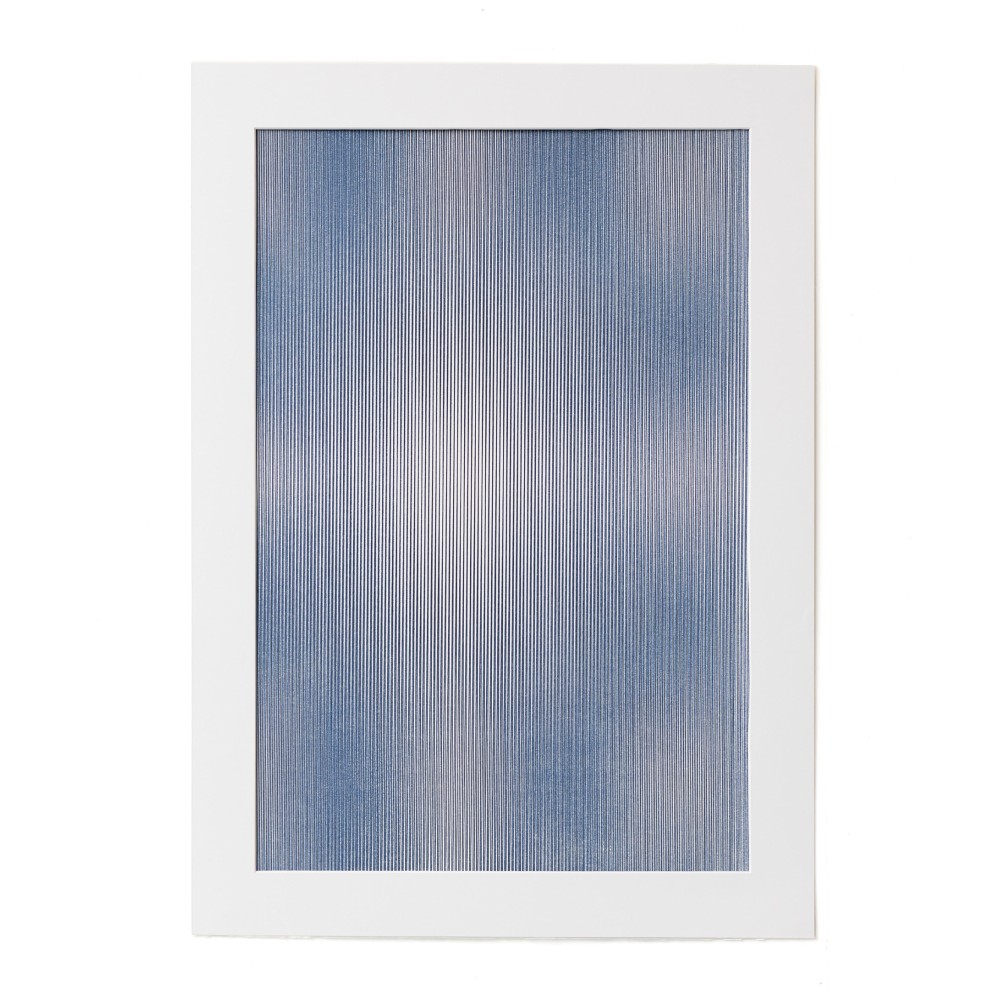 Blurred Lines Blue, Alex Bloc, tinta china sobre papel Canson 300 g