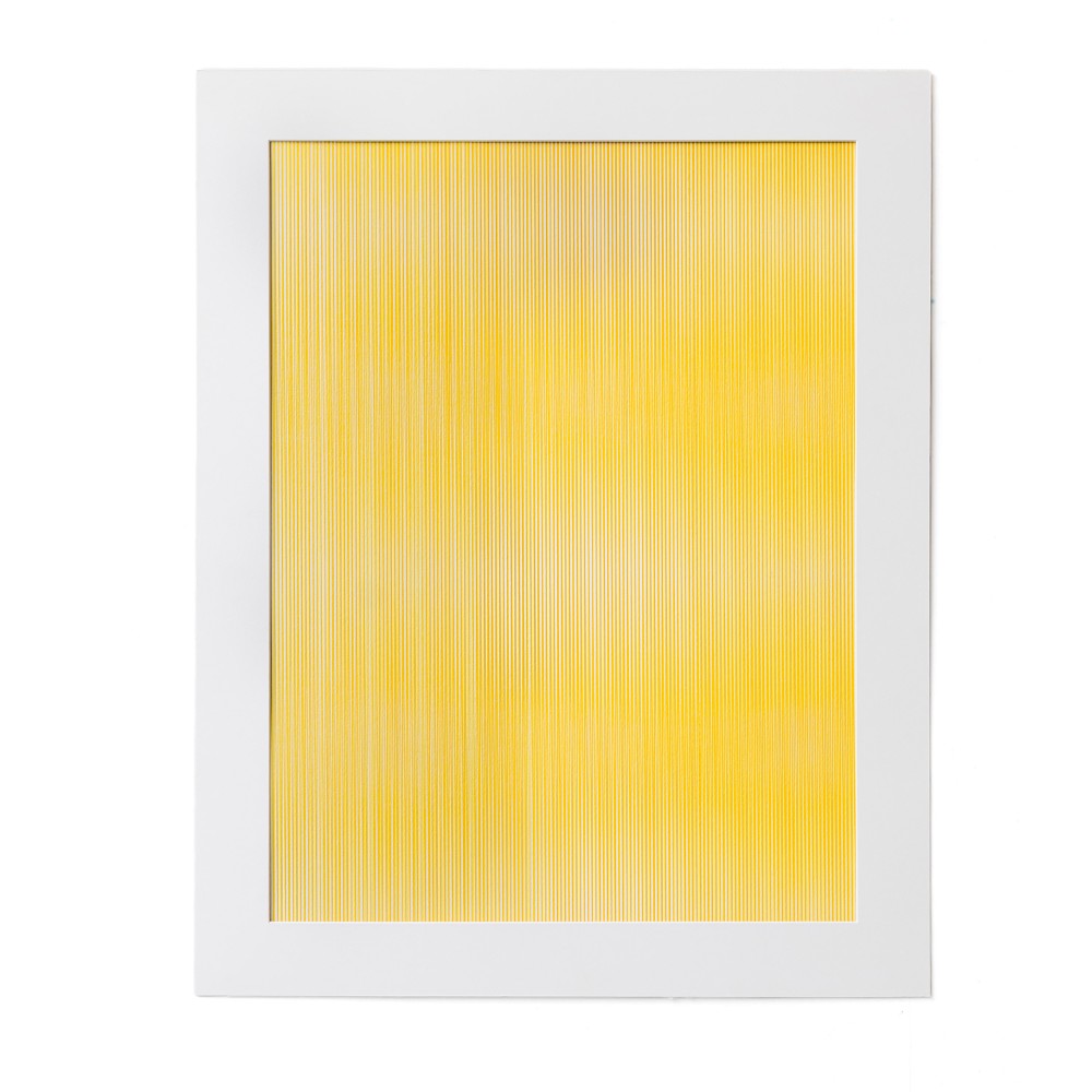 Blurred Lines Yellow, Alex Bloc, tinta china sobre papel Canson 300 g