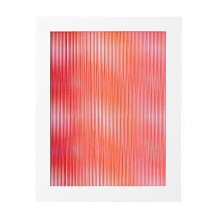 Blurred Lines Red, Alex Bloc, Indian ink on Canson 300 g paper