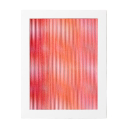 Blurred Lines Red, Alex Bloc, tinta china sobre papel Canson 300 g