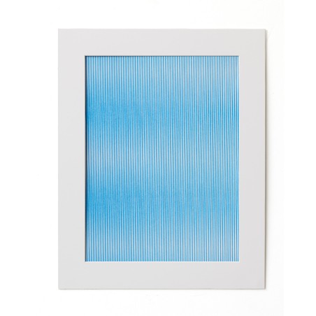Blurred Lines SkyBlue, Alex Bloc, tinta china sobre papel Canson 300 g